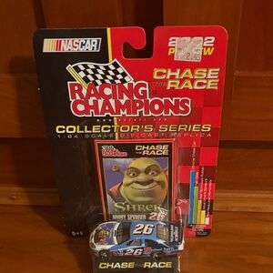 Nascar Racing Champions Chase The Race Shrek #26 Blue White Toy Car